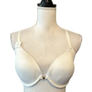 NWT Gilligan & O’Malley Front Closure Lightly Lined Bra SZ‎ 36D in White